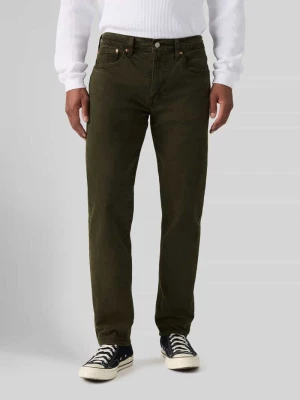 Jeansy o kroju tapered fit z mieszanki bawełny model '502™' Levi's Oliwkowy