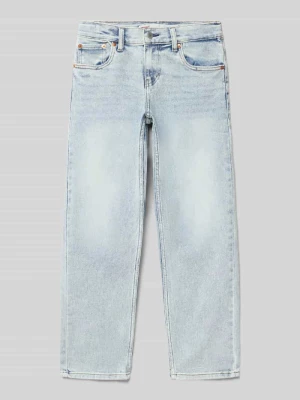 Jeansy o kroju tapered fit z mieszanki bawełny model 'LVB STAT' Levi's Jasnoniebieski