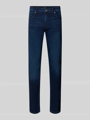 Jeansy o kroju tapered z mieszanka bawełny model 'Stanley' Pepe Jeans Jeansowy niebieski