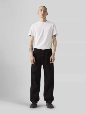 Jeansy o kroju wide fit i krój loose fit z czystej bawełny model '568™' Levi's Czarny
