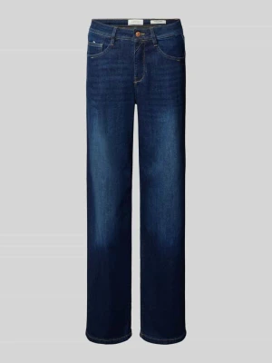 jeansy o kroju wide fit w 5 kieszeni Gang Ciemnoniebieski