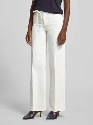 Jeansy o kroju wide fit w stylu 5-kieszeniowym Liu Jo White