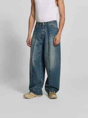 Jeansy o kroju wide fit w stylu 5 kieszeni MM6 Maison Margiela Jeansowy niebieski
