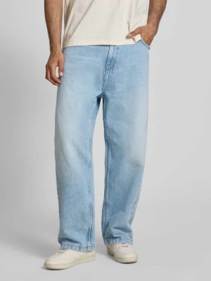 Jeansy o kroju wide fit w stylu 5-kieszeniowym model 'Brandon' Carhartt Work In Progress