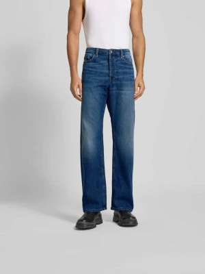 Jeansy o kroju wide fit z 5 kieszeniami Diesel Jeansowy niebieski