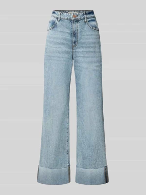 Jeansy o kroju wide fit z czystej bawełny model 'Rey' Guess Jasnoniebieski