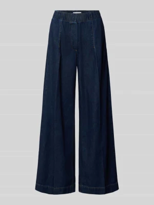 Jeansy o kroju wide fit z czystej bawełny model 'Sana' MSCH Copenhagen Jeansowy niebieski