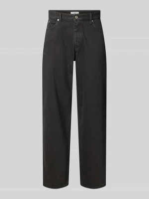 Jeansy o kroju wide fit z czystej bawełny model 'STEN' Marc O'Polo Antracytowy