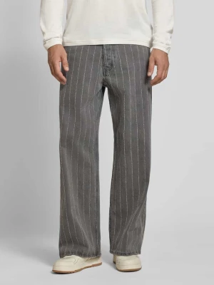 Jeansy o kroju wide fit z czystej bawełny Wood Wood Antracytowy