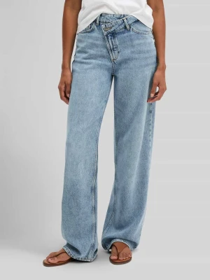 Jeansy o kroju wide fit z dodatkiem lnu model 'FIA' Marc O'Polo