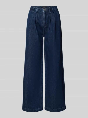Jeansy o kroju wide fit z dodatkiem lyocellu model 'Edina' JOOP! Ciemnoniebieski