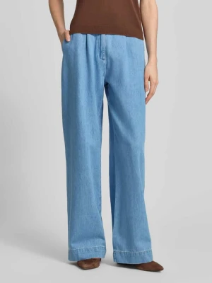 Jeansy o kroju wide fit z domieszką lyocellu comma