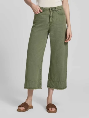 Jeansy o kroju wide fit z lyocell w 5 kieszeni Marc Cain