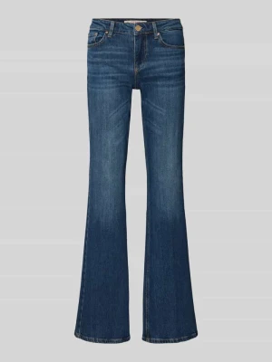 Jeansy o kroju wide fit z poszerzaną nogawką bootcut Guess Jeansowy niebieski