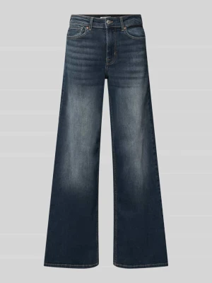 Jeansy o kroju wide & loose fit z mieszanka bawełny model 'MADISON' Only Jeansowy niebieski