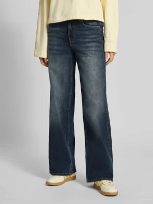 Jeansy o kroju wide & loose fit z mieszanka bawełny model 'MADISON' Only Jeansowy niebieski