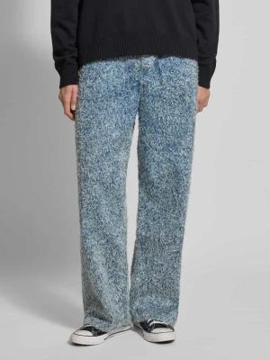 Jeansy o luźnym kroju baggy z mieszanki wiskozy model ‘MASON’ Hugo Blue