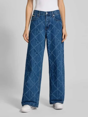 Jeansy o luźnym kroju z 5 kieszeniami Calvin Klein Jeans