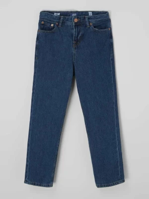 Jeansy o luźnym kroju z bawełny model ‘Chris’ Jack&Jones Niebieski