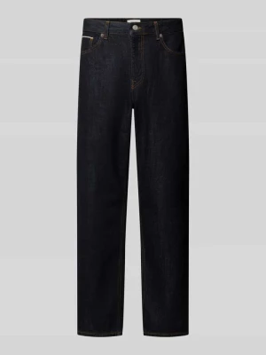 Jeansy o luźnym kroju z czystej bawełny model 'BEN' Selected Jeansowy niebieski