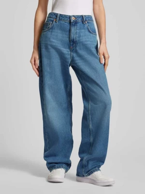 Jeansy o luźnym kroju z detalami z logo model ‘Leni’ Hugo Blue