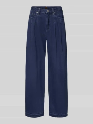 Jeansy o luźnym kroju z szeroką nogawką z mieszanki bawełny model ‘C_SLOUCHY’ Boss Orange