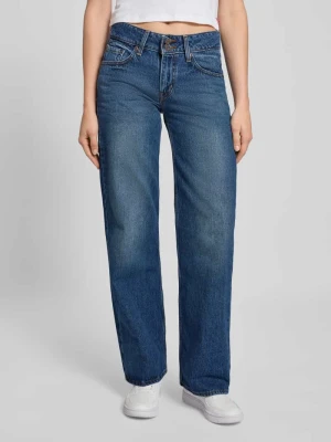 Jeansy o luźnym kroju z wpuszczanymi kieszeniami model ‘ONLDION’ Levi's Granatowy