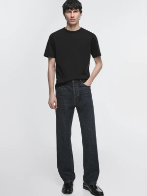 Jeansy O Prostym Kroju - Niebieski - - Massimo Dutti - Mężczyzna