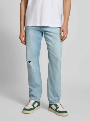 Jeansy o kroju straight fit z czystej bawełny Only & Sons