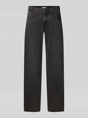 Jeansy o prostym kroju z mieszanka bawełny model 'SUPERLOW' Levi's Czarny
