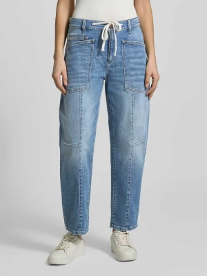 Jeansy o prostym kroju z naszywanymi kieszeniami Model 'Ocean' CAMBIO