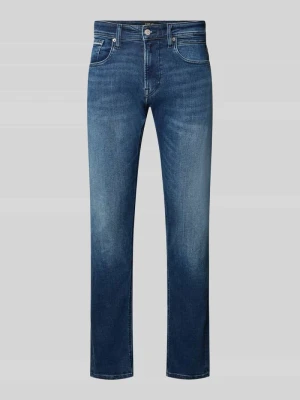 Jeansy o prostym kroju z wpuszczanymi kieszeniami model 'GROVER' Replay Jeansowy niebieski