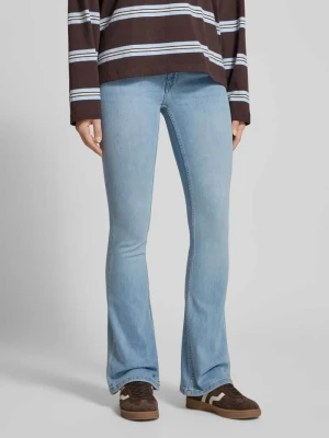 Jeansy o rozkloszowany krój w 5 kieszeni Review