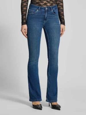 Jeansy o rozkloszowany krój w 5 kieszeni Review