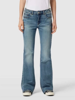 Jeansy o rozkloszowanym kroju z 5 kieszeniami model ‘Be Low’ Silver Jeans
