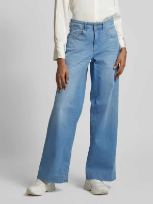 Jeansy o rozkloszowanym kroju z 5 kieszeniami model ‘RICH PALAZZO’ MAC