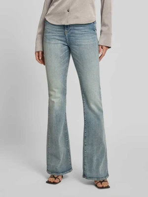 Jeansy o rozkloszowanym kroju z detalem z logo Diesel Jeansowy niebieski