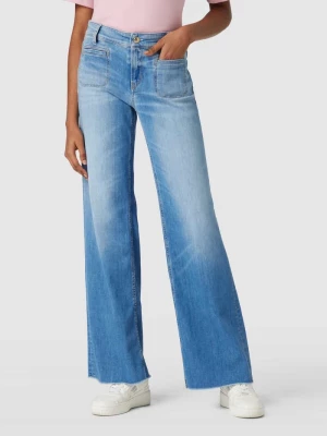 Jeansy o rozkloszowanym kroju z dołem bez wykończenia model ‘TESS’ CAMBIO
