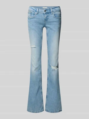 Jeansy o rozkloszowanym kroju z efektem znoszenia Gina Tricot