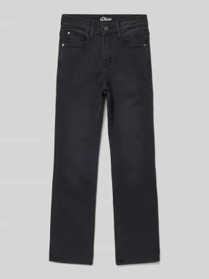 Jeansy o rozkloszowanym kroju z mieszanki bawełny model ‘BEVERLY’ s.Oliver RED LABEL