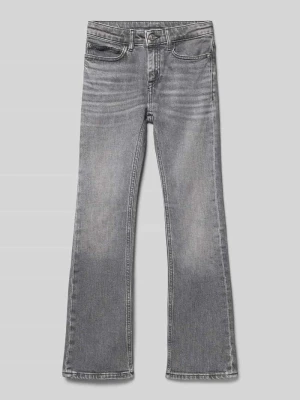 Jeansy o rozkloszowanym kroju z naszywką z logo Calvin Klein Jeans Średnioszary