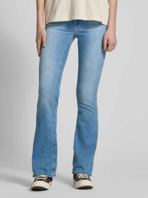 Jeansy o rozkloszowanym kroju z naszywką z logo model ‘BLUSH’ Only Jeansowy niebieski