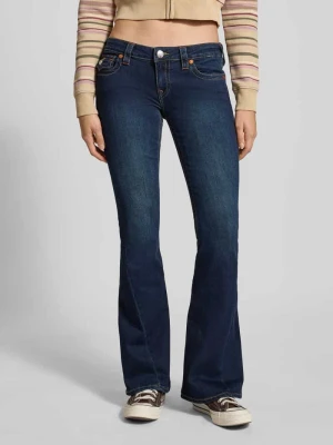 Jeansy o rozkloszowanym kroju z niskim stanem i wpuszczanymi kieszeniami model ‘JOEY’ True Religion