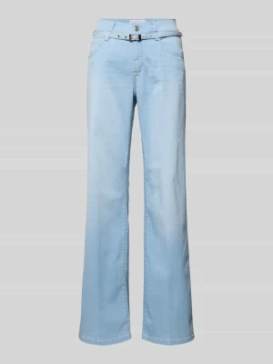 Jeansy o rozkloszowanym kroju z paskiem model 'Liz City' Angels