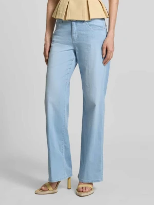 Jeansy o rozkloszowanym kroju z paskiem model 'Liz City' Angels