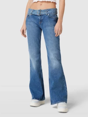 Jeansy o rozkloszowanym kroju z paskiem model ‘SOPHIE’ Tommy Jeans