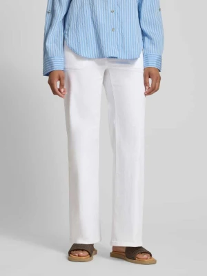 Jeansy o rozkloszowanym kroju z wpuszczanymi kieszeniami LUISA CERANO