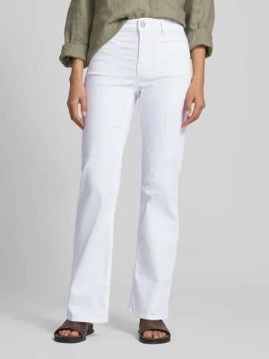 Jeansy o rozkloszowanym kroju z wpuszczanymi kieszeniami model ‘Melly fresh’ OPUS PANTS