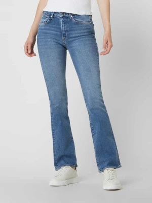 Jeansy o rozkloszowanym kroju z wysokim stanem i dodatkiem streczu model ‘Maria’ Mavi Jeans