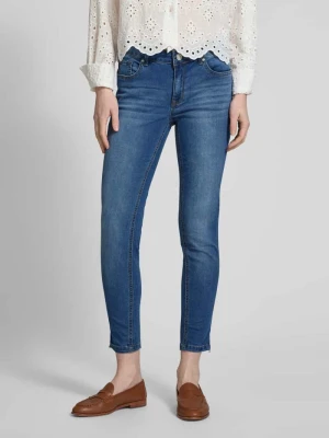 Jeansy o skróconym kroju skinny fit model ‘ITALY’ Buena Vista Niebieski